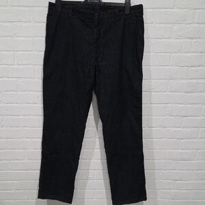 Armani Collezioni Black Corduroy Pants